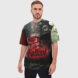 Футболка оверсайз мужская Fallout Red, цвет: 3D-принт — фото 2