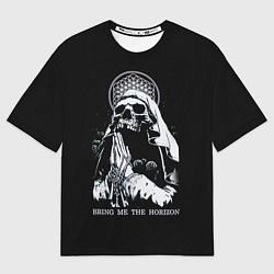 Футболка оверсайз мужская BMTH: Skull Pray, цвет: 3D-принт