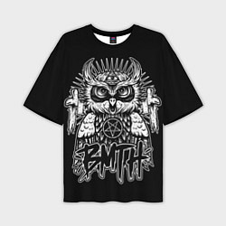 Футболка оверсайз мужская BMTH Owl, цвет: 3D-принт