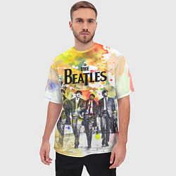 Футболка оверсайз мужская The Beatles: Colour Spray, цвет: 3D-принт — фото 2
