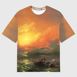 Мужская футболка оверсайз Айвазовский - 9 Вал