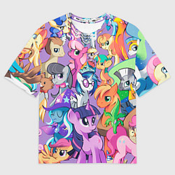 Футболка оверсайз мужская My Little Pony, цвет: 3D-принт