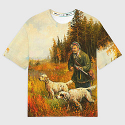 Футболка оверсайз мужская Охота на утку, цвет: 3D-принт