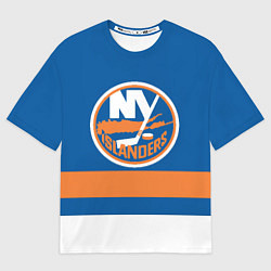 Футболка оверсайз мужская New York Islanders, цвет: 3D-принт