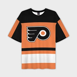 Футболка оверсайз мужская Philadelphia Flyers, цвет: 3D-принт