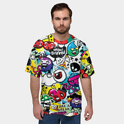 Футболка оверсайз мужская Bombing, цвет: 3D-принт — фото 2