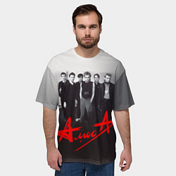 Футболка оверсайз мужская АлисА: Трасса E95, цвет: 3D-принт — фото 2