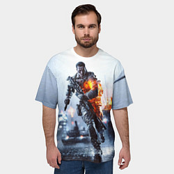 Футболка оверсайз мужская Battlefield Multiplayer, цвет: 3D-принт — фото 2