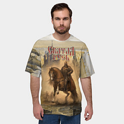 Футболка оверсайз мужская Святая русь, цвет: 3D-принт — фото 2