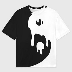 Футболка оверсайз мужская Инь Янь, цвет: 3D-принт