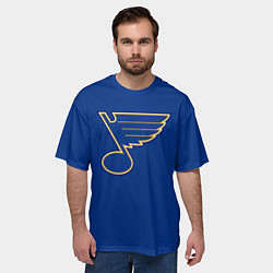 Футболка оверсайз мужская St Louis Blues: Tarasenko 91, цвет: 3D-принт — фото 2