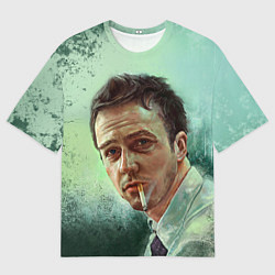 Футболка оверсайз мужская Нортон с сигаретой, цвет: 3D-принт