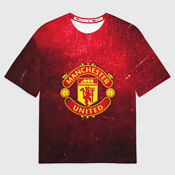 Мужская футболка оверсайз Манчестер Юнайтед