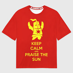 Футболка оверсайз мужская Keep Calm & Praise The Sun, цвет: 3D-принт