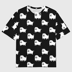 Мужская футболка оверсайз Undertale Annoying dog