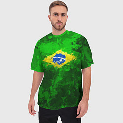 Футболка оверсайз мужская Бразилия, цвет: 3D-принт — фото 2