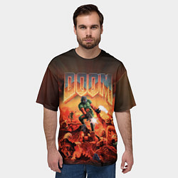 Футболка оверсайз мужская DOOM: 1993, цвет: 3D-принт — фото 2
