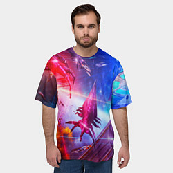 Футболка оверсайз мужская Mass effect, цвет: 3D-принт — фото 2
