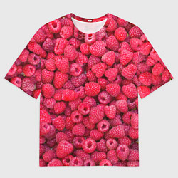 Футболка оверсайз мужская Малинки, цвет: 3D-принт