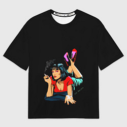 Футболка оверсайз мужская Pulp Fiction: Mia Wallace, цвет: 3D-принт