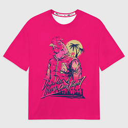 Мужская футболка оверсайз Hooking Over People?