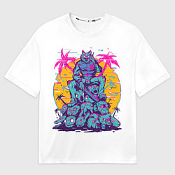 Футболка оверсайз мужская Hotline Miami: Throne, цвет: 3D-принт