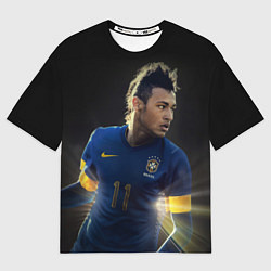 Футболка оверсайз мужская Neymar: Brasil Team, цвет: 3D-принт