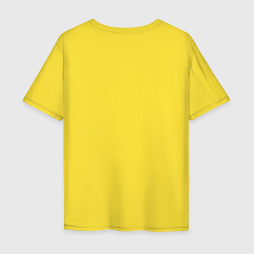 Мужская футболка оверсайз Dark Elf Mage - Spell Howler / Желтый – фото 2