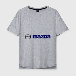 Футболка оверсайз мужская Mazda, цвет: меланж
