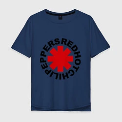 Футболка оверсайз мужская Red Hot Chili Peppers, цвет: тёмно-синий