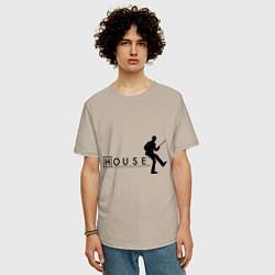 Футболка оверсайз мужская House MD, цвет: миндальный — фото 2