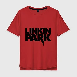 Футболка оверсайз мужская Linkin Park, цвет: красный