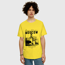 Футболка оверсайз мужская Moscow Kremlin 1147, цвет: желтый — фото 2