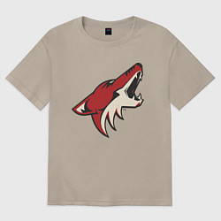 Футболка оверсайз мужская Phoenix Coyotes, цвет: миндальный