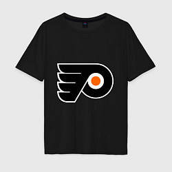 Футболка оверсайз мужская Philadelphia Flyers, цвет: черный