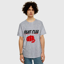 Футболка оверсайз мужская Fight Club, цвет: меланж — фото 2