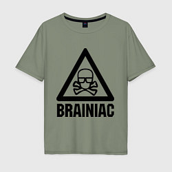 Футболка оверсайз мужская Brainiac, цвет: авокадо