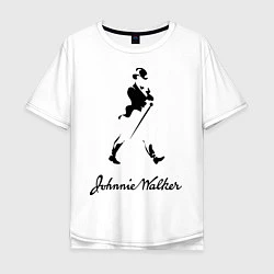 Футболка оверсайз мужская Johnnie Walker, цвет: белый