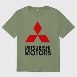 Футболка оверсайз мужская Mitsubishi, цвет: авокадо
