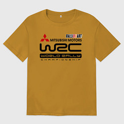 Футболка оверсайз мужская Mitsubishi wrc, цвет: горчичный
