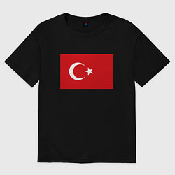 Футболка оверсайз мужская Turkey, цвет: черный