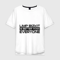 Футболка оверсайз мужская Limp Bizkit: Everyone, цвет: белый