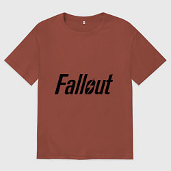 Футболка оверсайз мужская Fallout, цвет: кирпичный