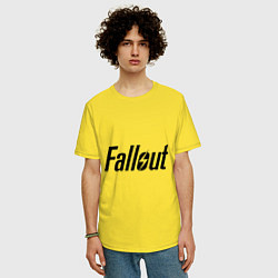 Футболка оверсайз мужская Fallout, цвет: желтый — фото 2