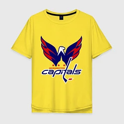 Футболка оверсайз мужская Washington Capitals: Ovechkin, цвет: желтый