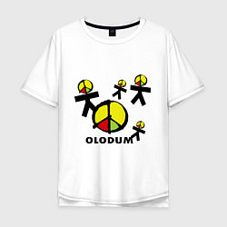 Футболка оверсайз мужская Olodum, цвет: белый