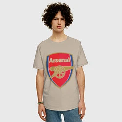 Футболка оверсайз мужская Arsenal FC, цвет: миндальный — фото 2