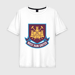 Футболка оверсайз мужская West Ham United, цвет: белый