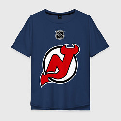 Футболка оверсайз мужская New Jersey Devils: Kovalchuk 17, цвет: тёмно-синий