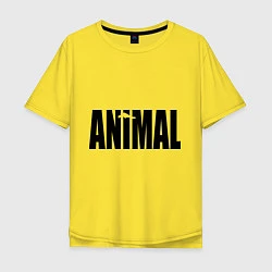 Футболка оверсайз мужская Animal, цвет: желтый